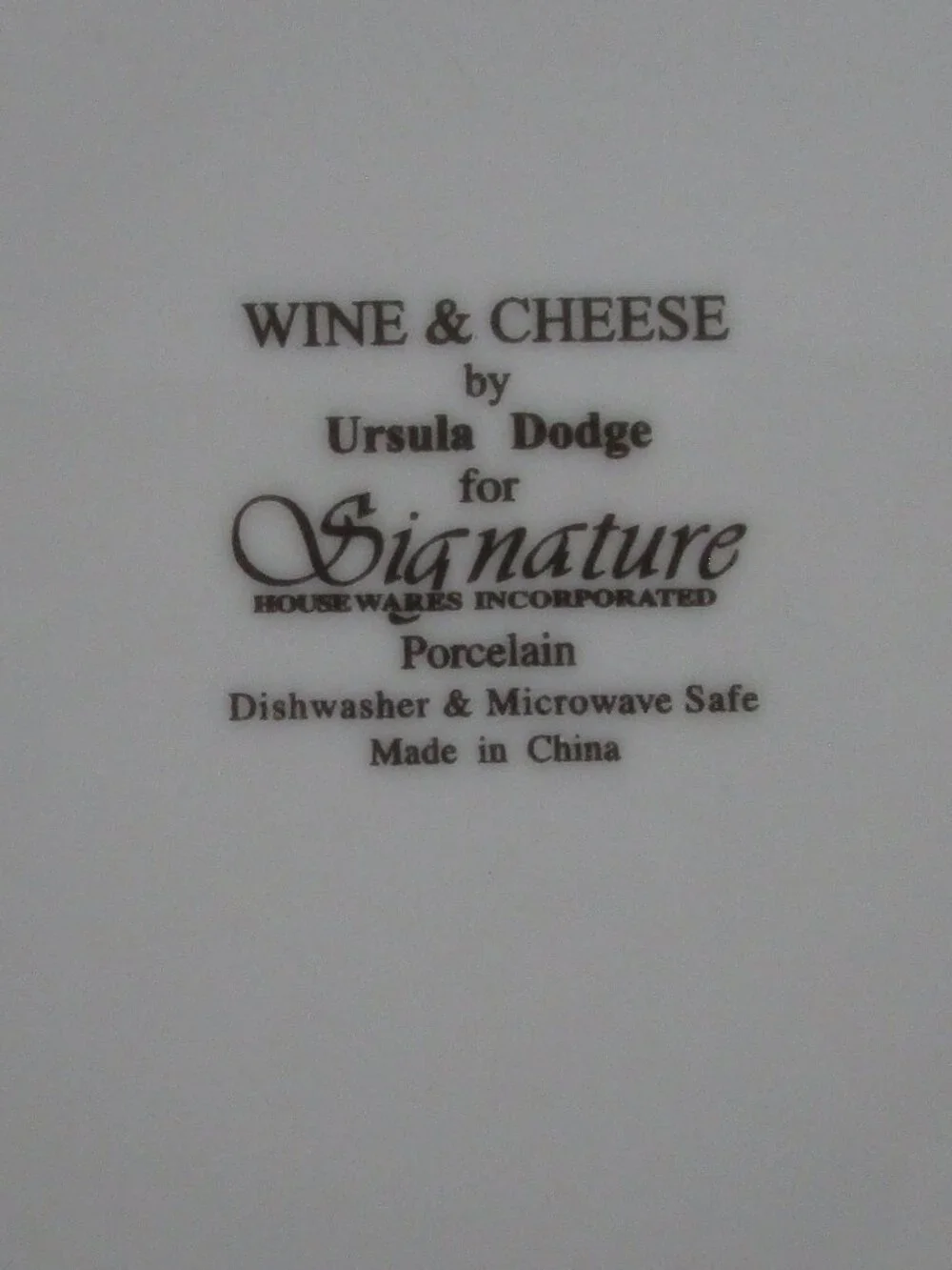 set of wine & cheese plates